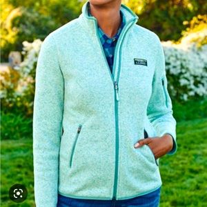 LLBean full zip fleece sweater